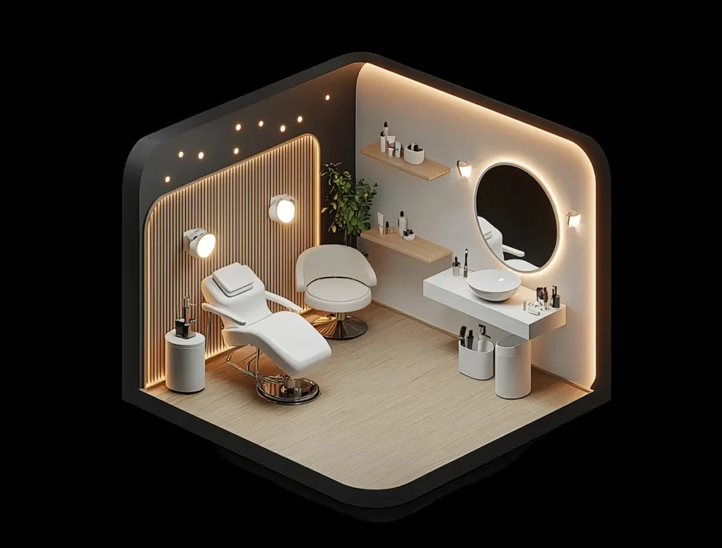 beauty salon 3d
